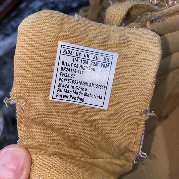 Gold Kids Billy Zip-around Runners Size 1 - Picture 7 of 9